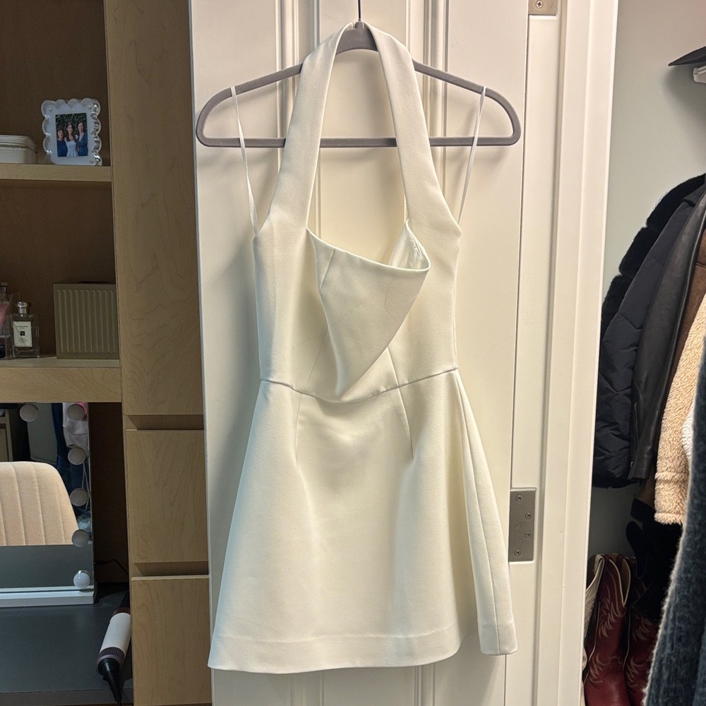 Oddmuse White Halter Dress